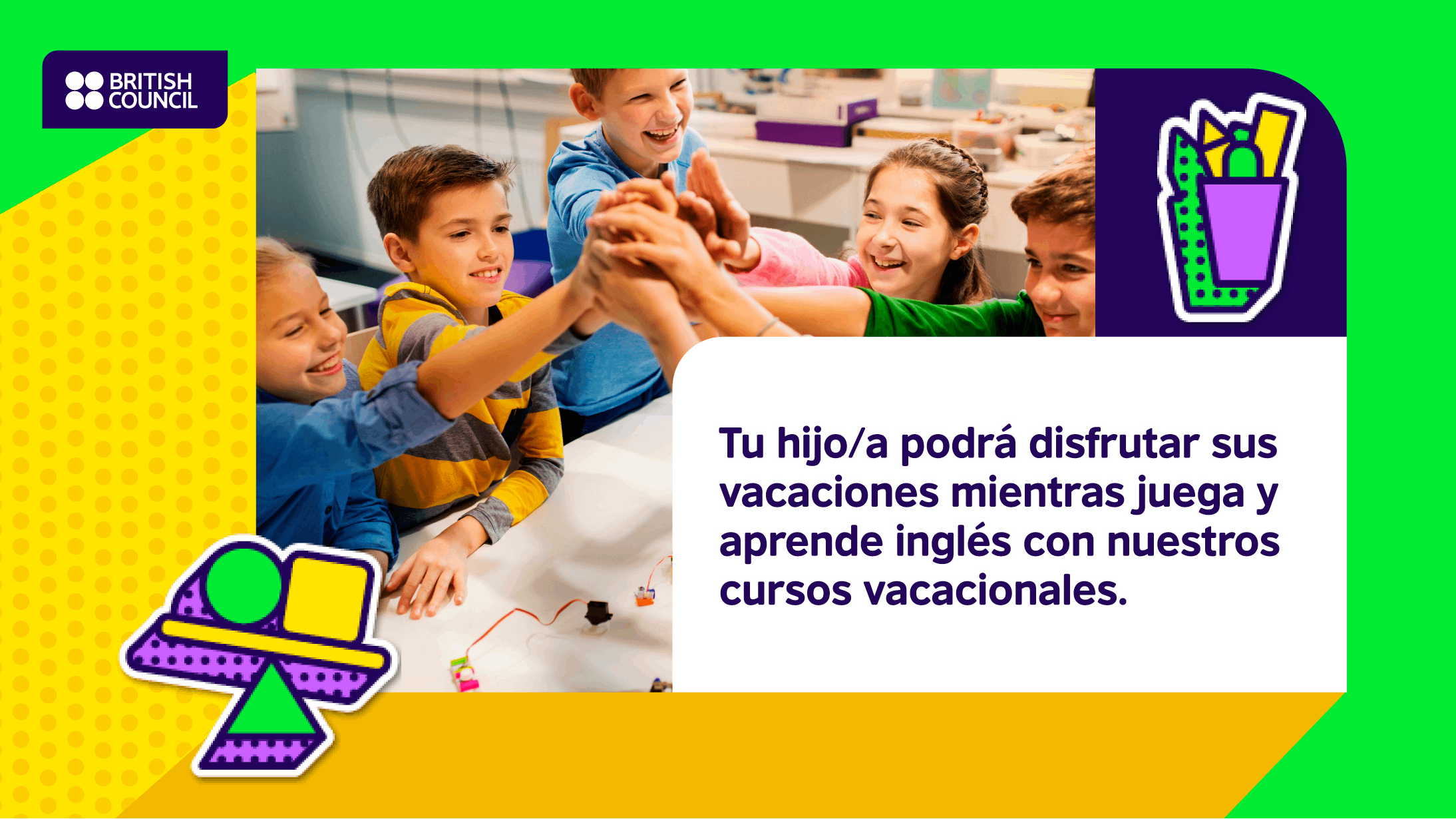 Cursos de verano de inglés niños y jóvenes Vacacionales